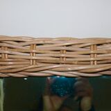 52 cm x 42 cm bamboo rattan mirror