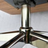 Vintage armchair in leather and rosewood inspired by Martin Stoll design 1970