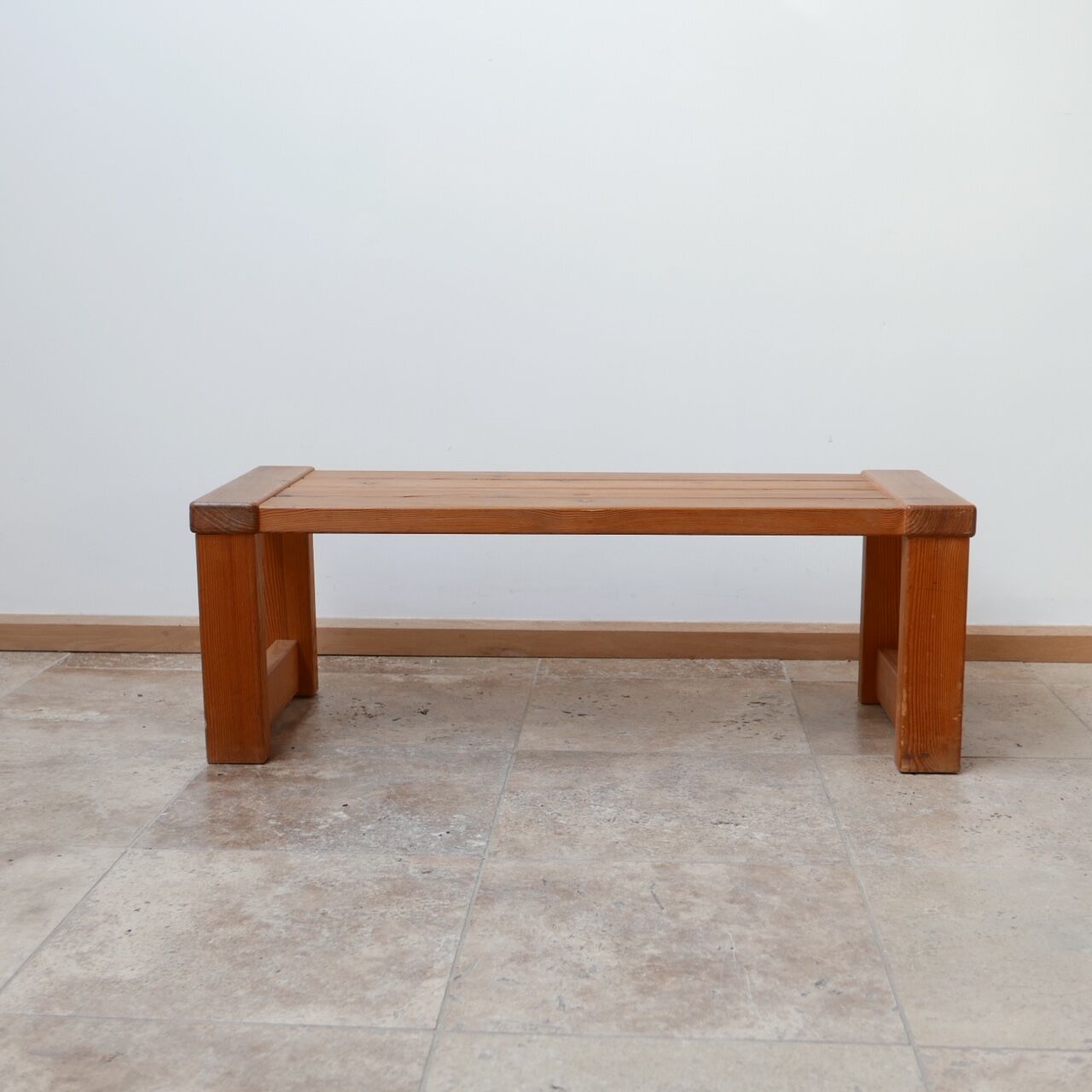 Swedish pine mid-century bench