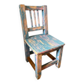 Child's chair in antique wood