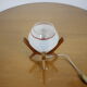 Mid-century design bedside table lamp Dřevo Humpolec, 1970's.