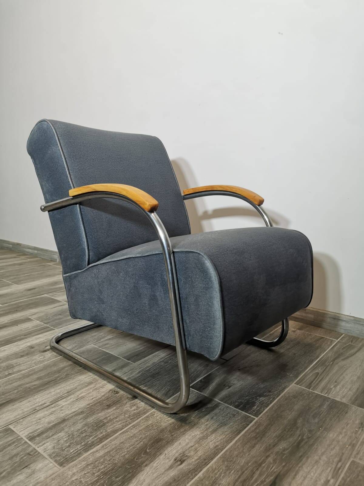 Fauteuil Bauhaus par Mücke Melder, 1940s