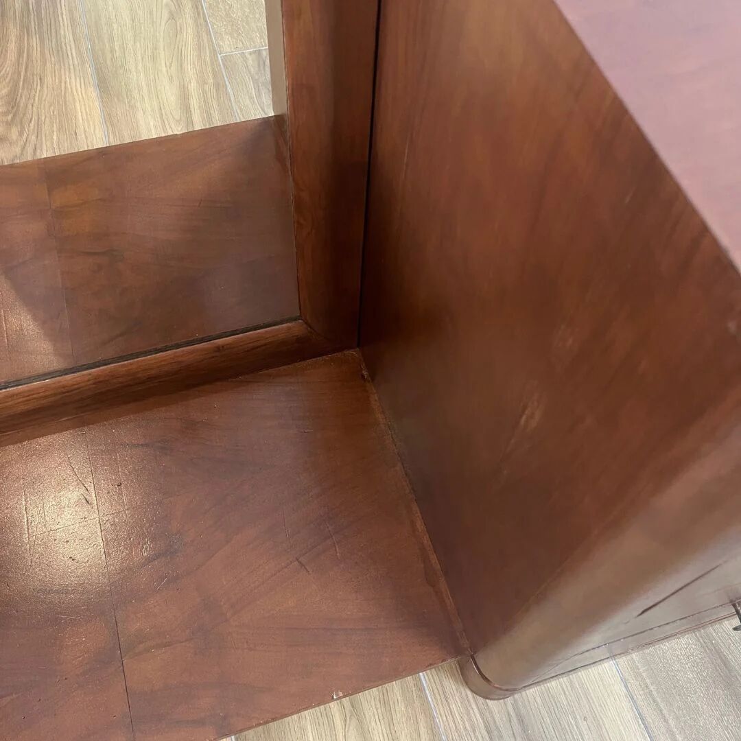 Dressing table - Walnut veneer entryway cabinet, 1940