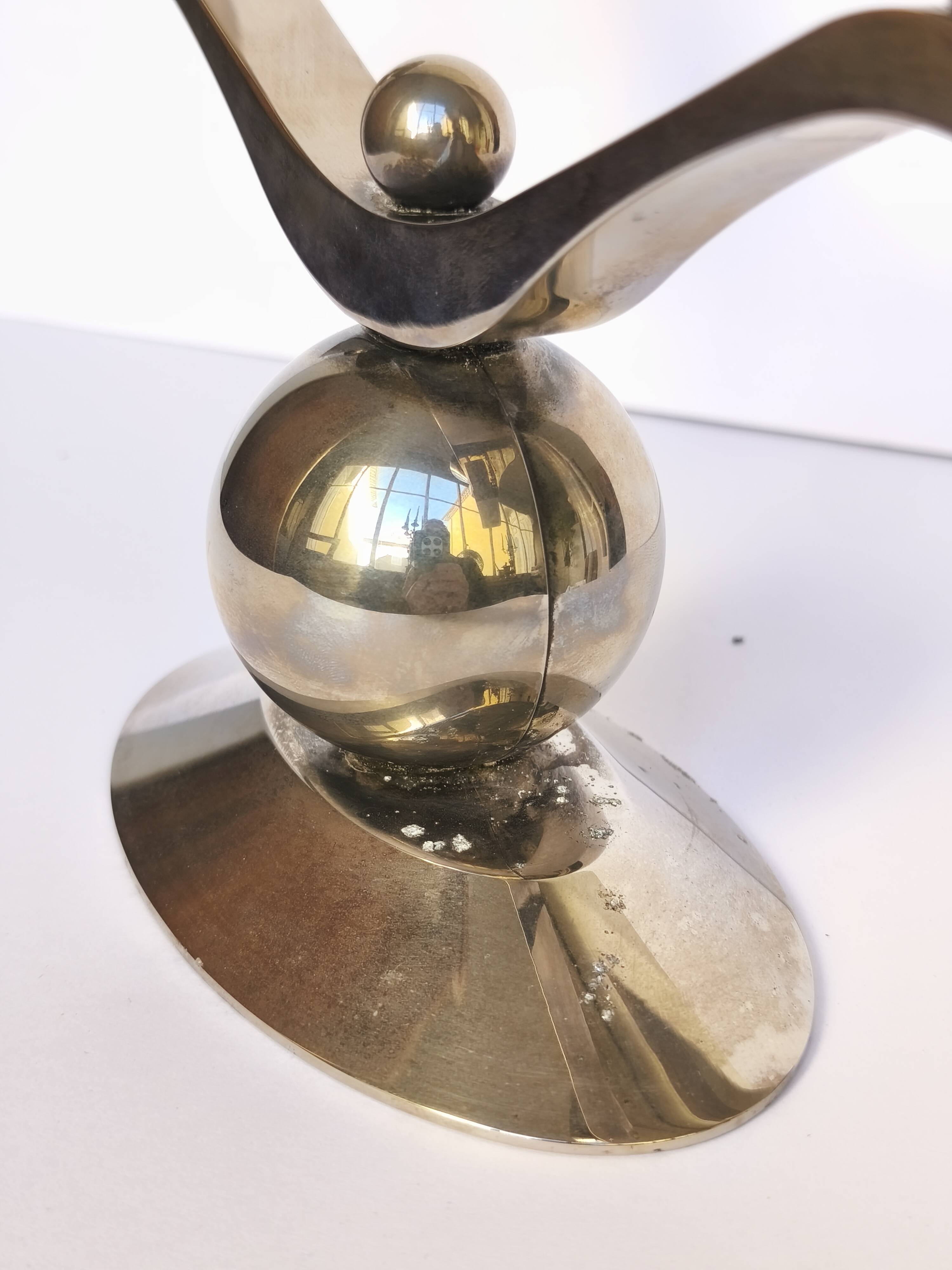 Art Deco Metal Candle Holder