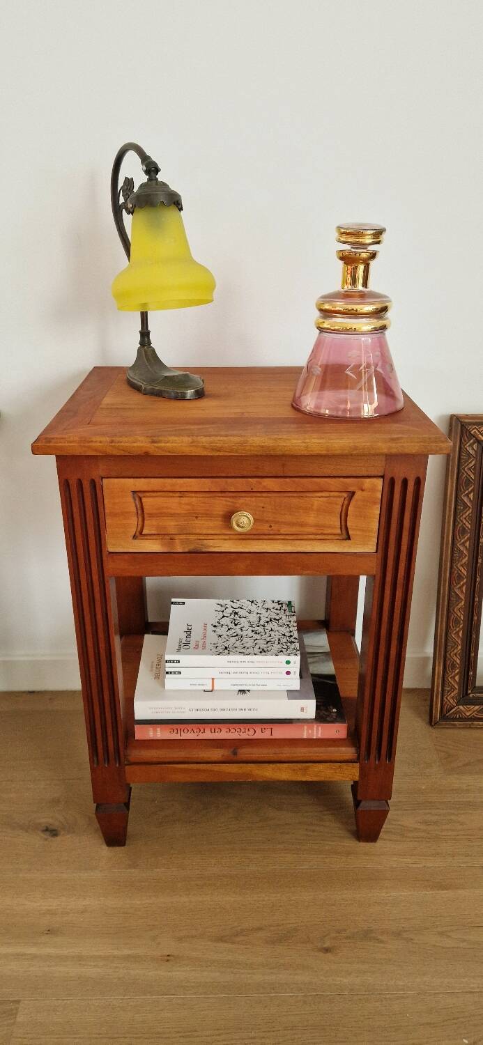 Low cabinet in blond cherry wood, Directoire style