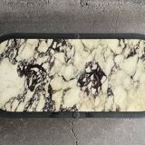 Italian marble and chrome coffee table, 1970s