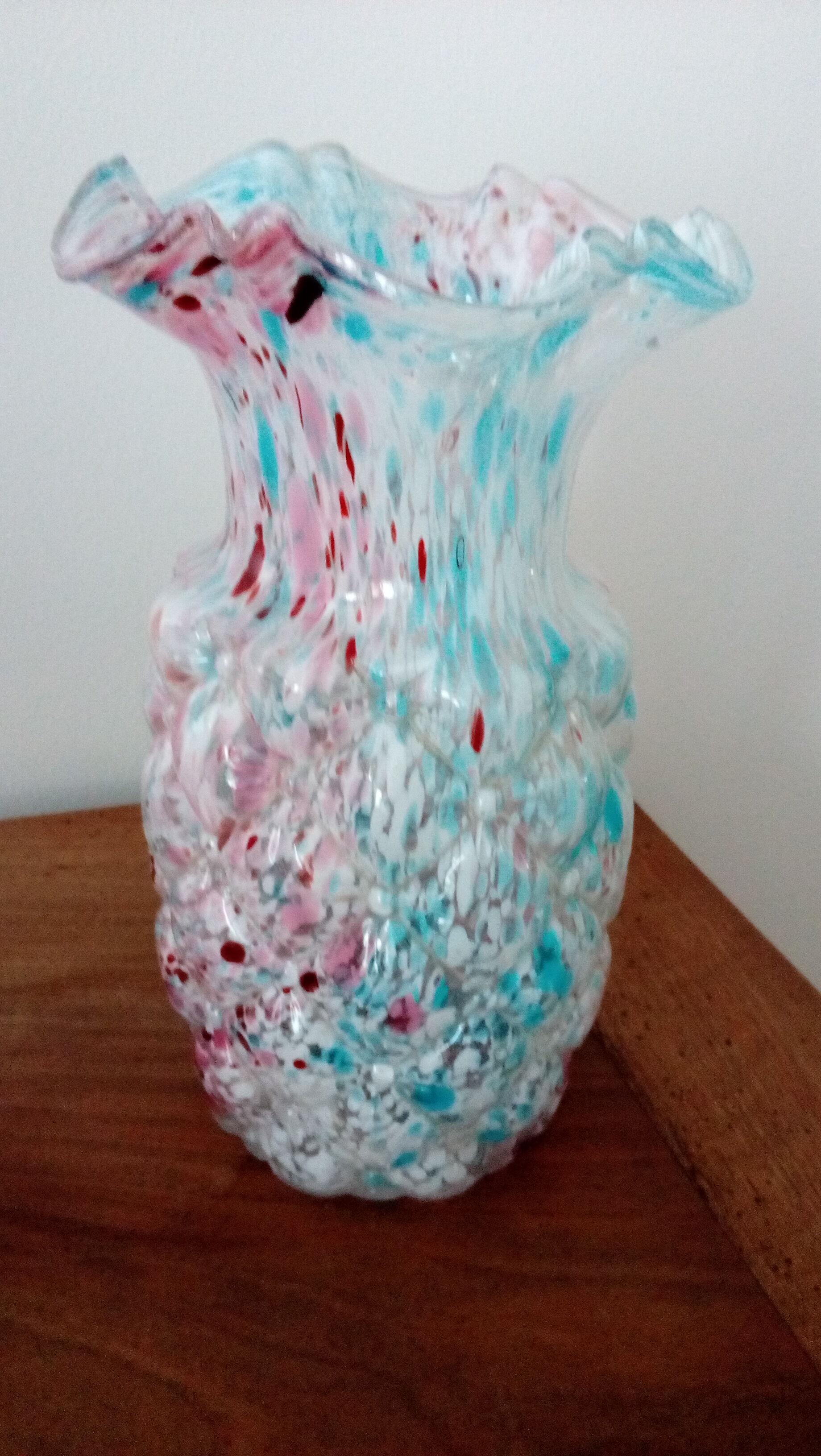 Blue Clichy glass vase