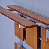 Adjustable coat rack in rosewood, 1970s