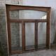 4 old solid oak windows from the early 20th century