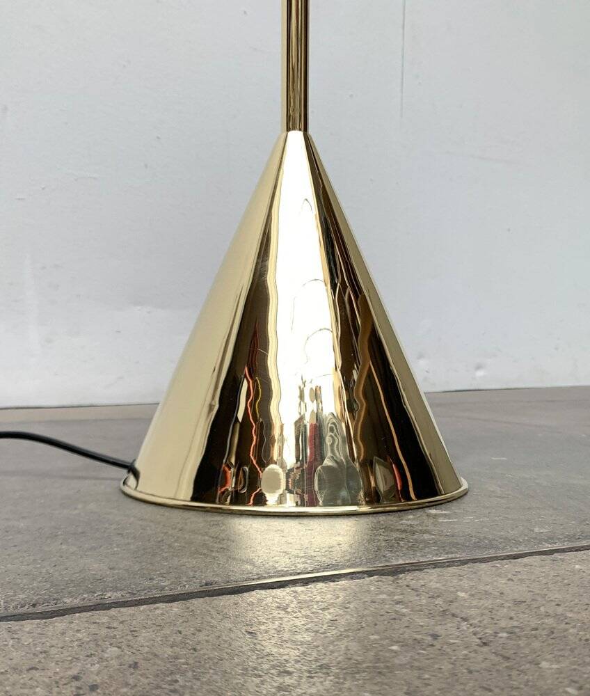 Mid-century brass floor lamp by Jacques Adnet for Valenti, Spain, 1960s.