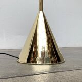 Mid-century brass floor lamp by Jacques Adnet for Valenti, Spain, 1960s.