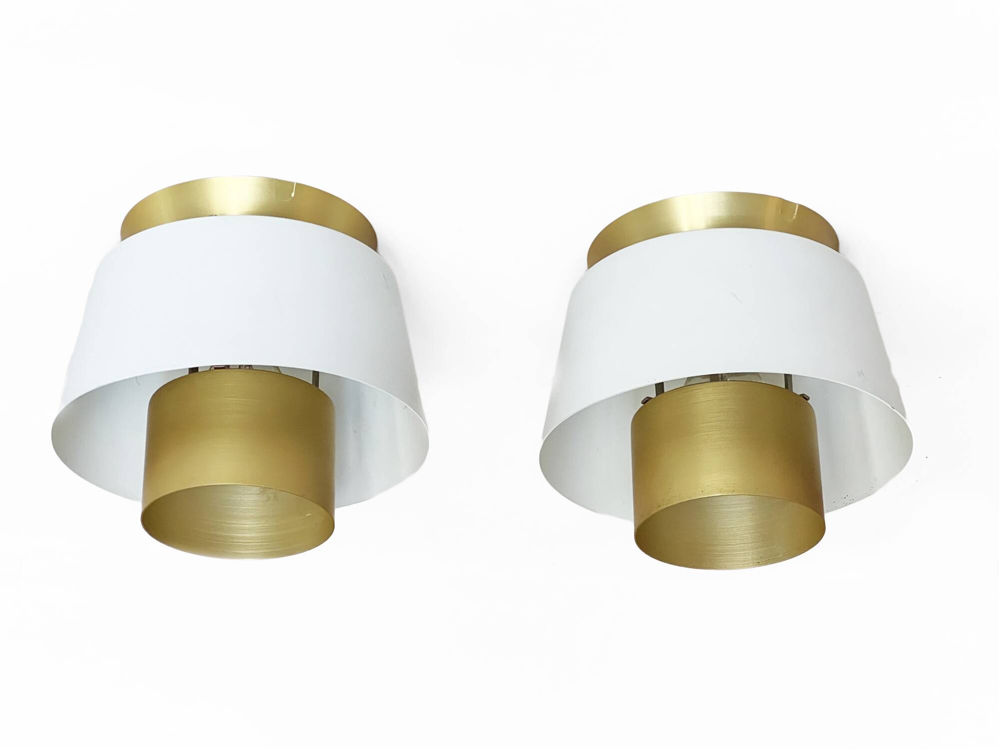 Pair of ceiling lamps "Tivoli" by Jørn Utzon for Nordisk Solar Compagni. Denmark 1970s