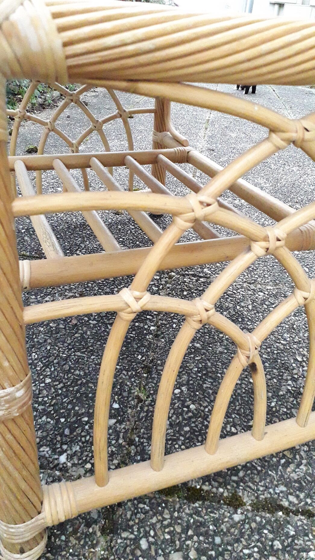 Rattan coffee table