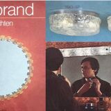 50 cm Murano glass and brass wall light - Egon Hillebrand. Germany 1970.