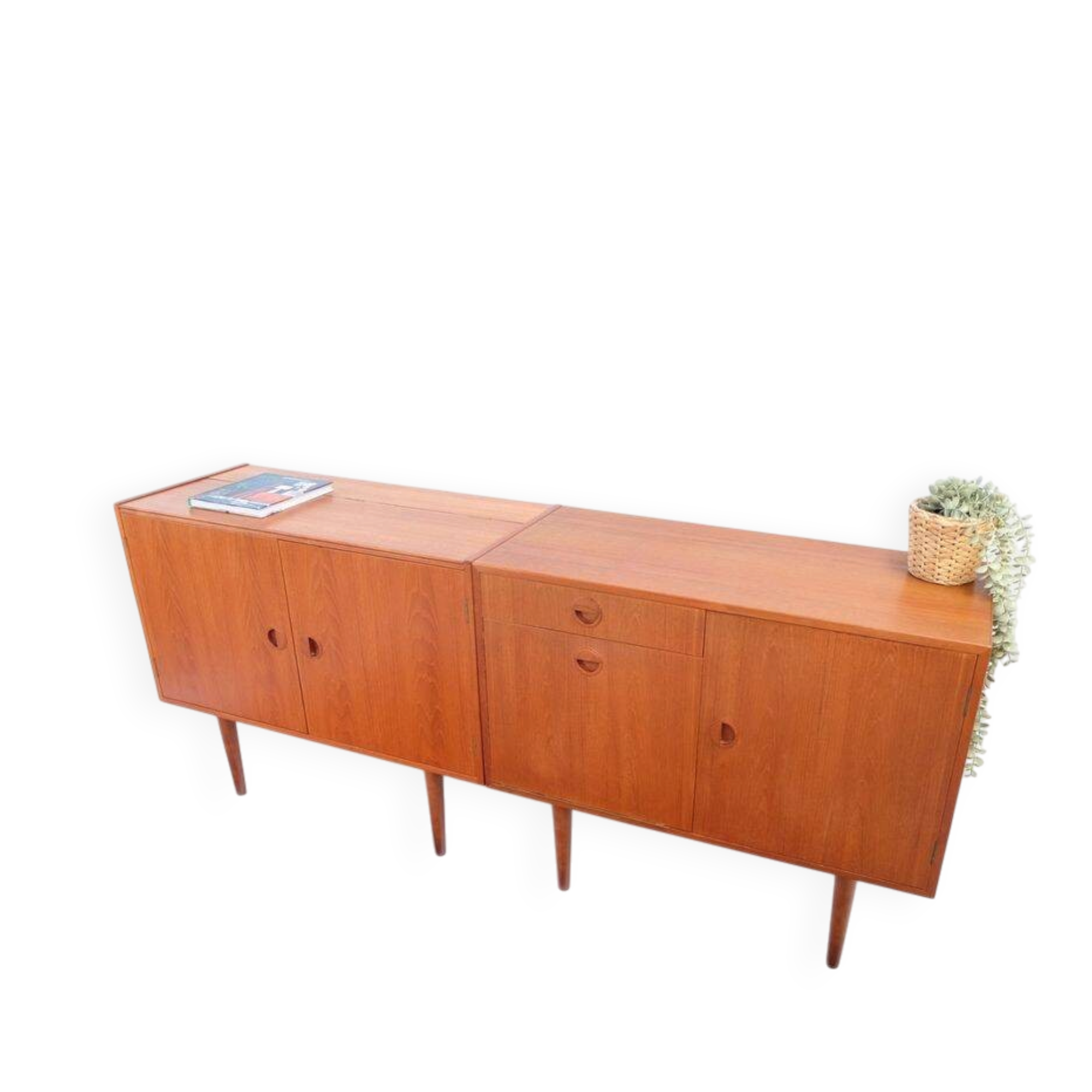 Meubles HiFi vintage des années 60, commode, buffet, teck, style rétro