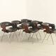 Ensemble de six chaises Oxford de Martin Grierson pour Arflex, 1963
