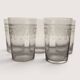 5 water glasses / crystal goblets