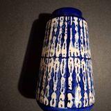 Contemporary blue ceramic vase