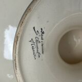 Art Deco, Saint Clément earthenware fruit bowl on foot circa 1930