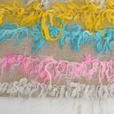 3x10 Pink & Blue Kilim Runner Rug, 94x294Cm