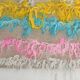 3x10 Pink & Blue Kilim Runner Rug, 94x294Cm