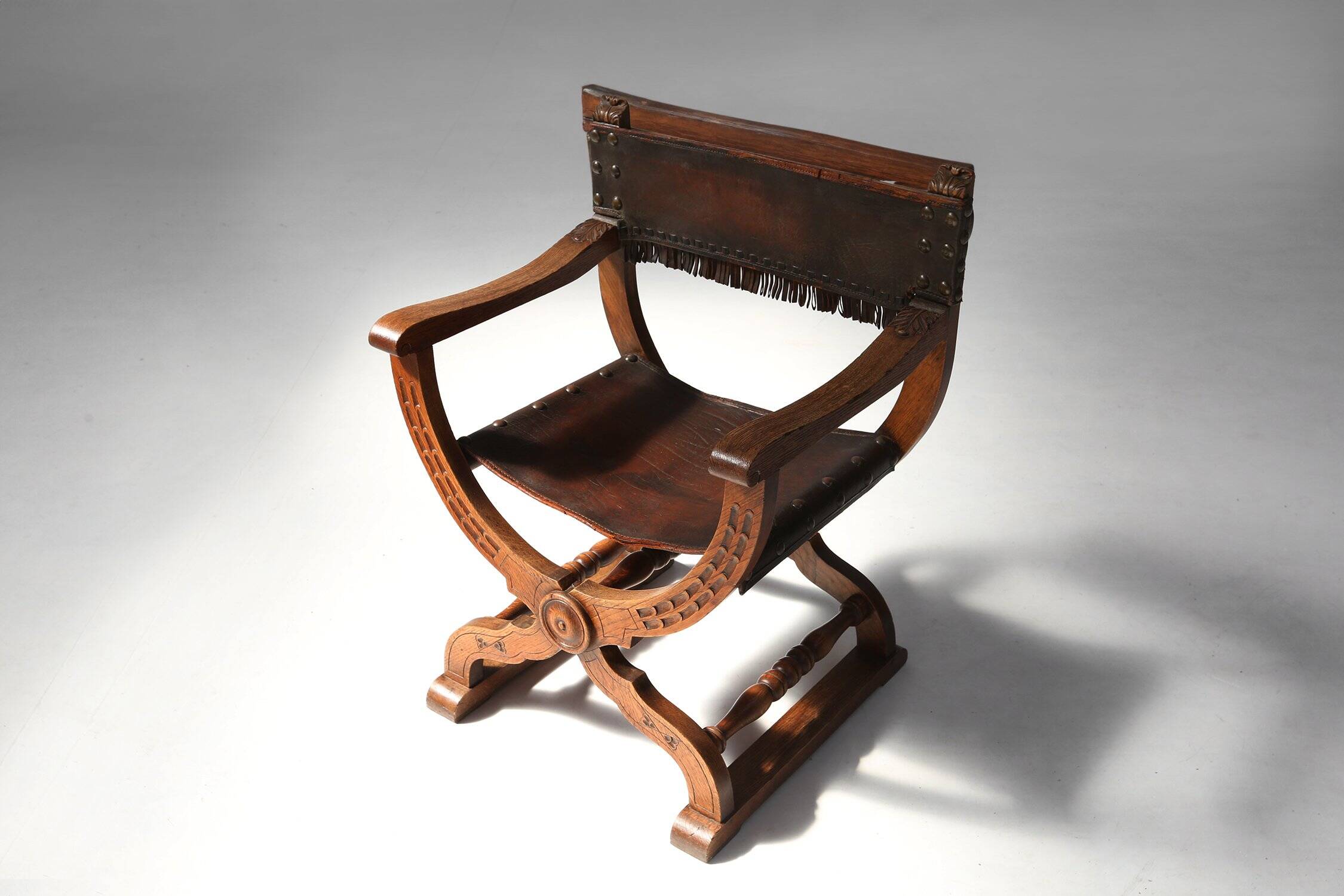 Antique Neo-Renaissance Throne Chair, France 1890s