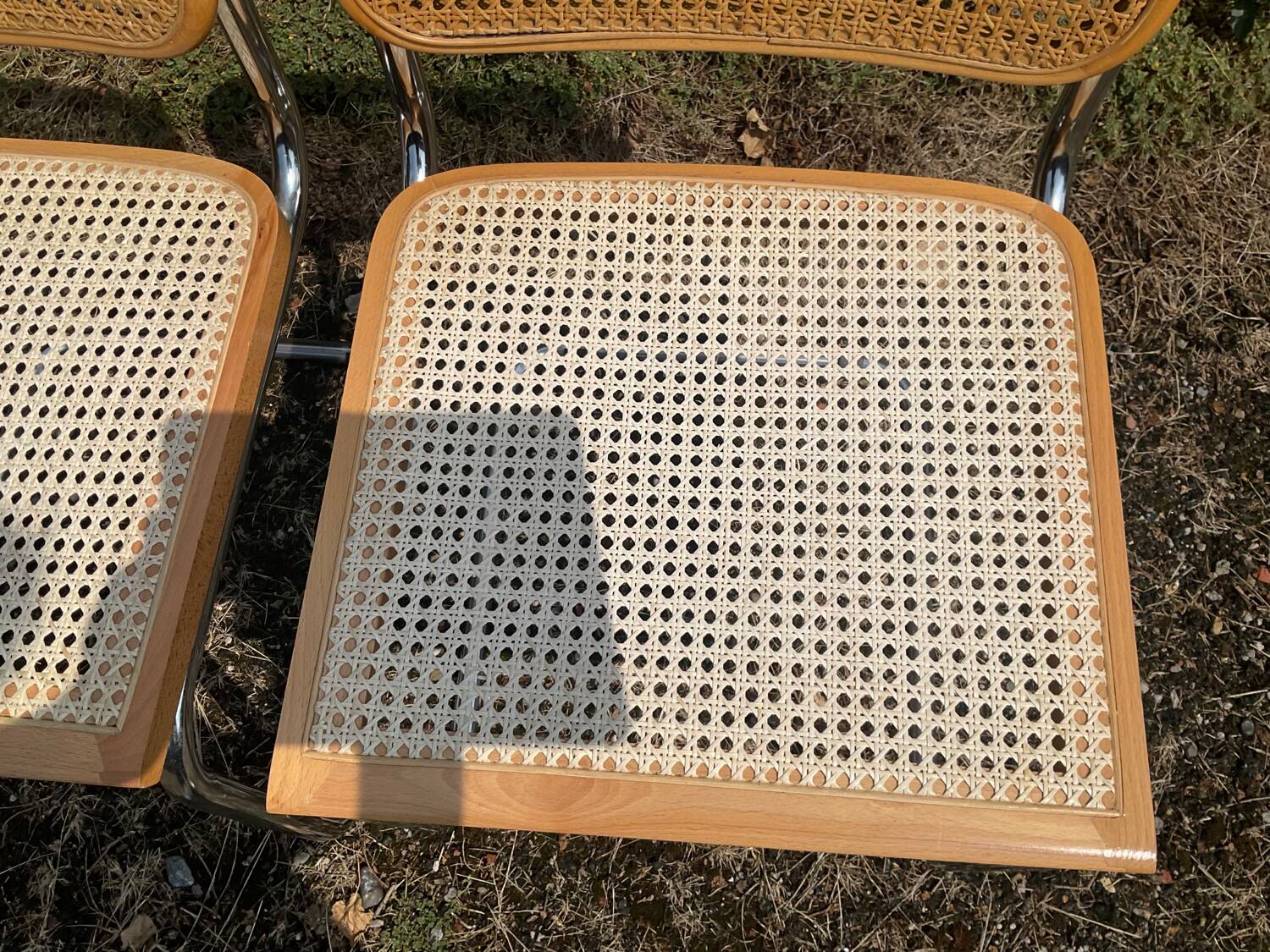 Pair of Marcel Breuer Cesca B32 chairs