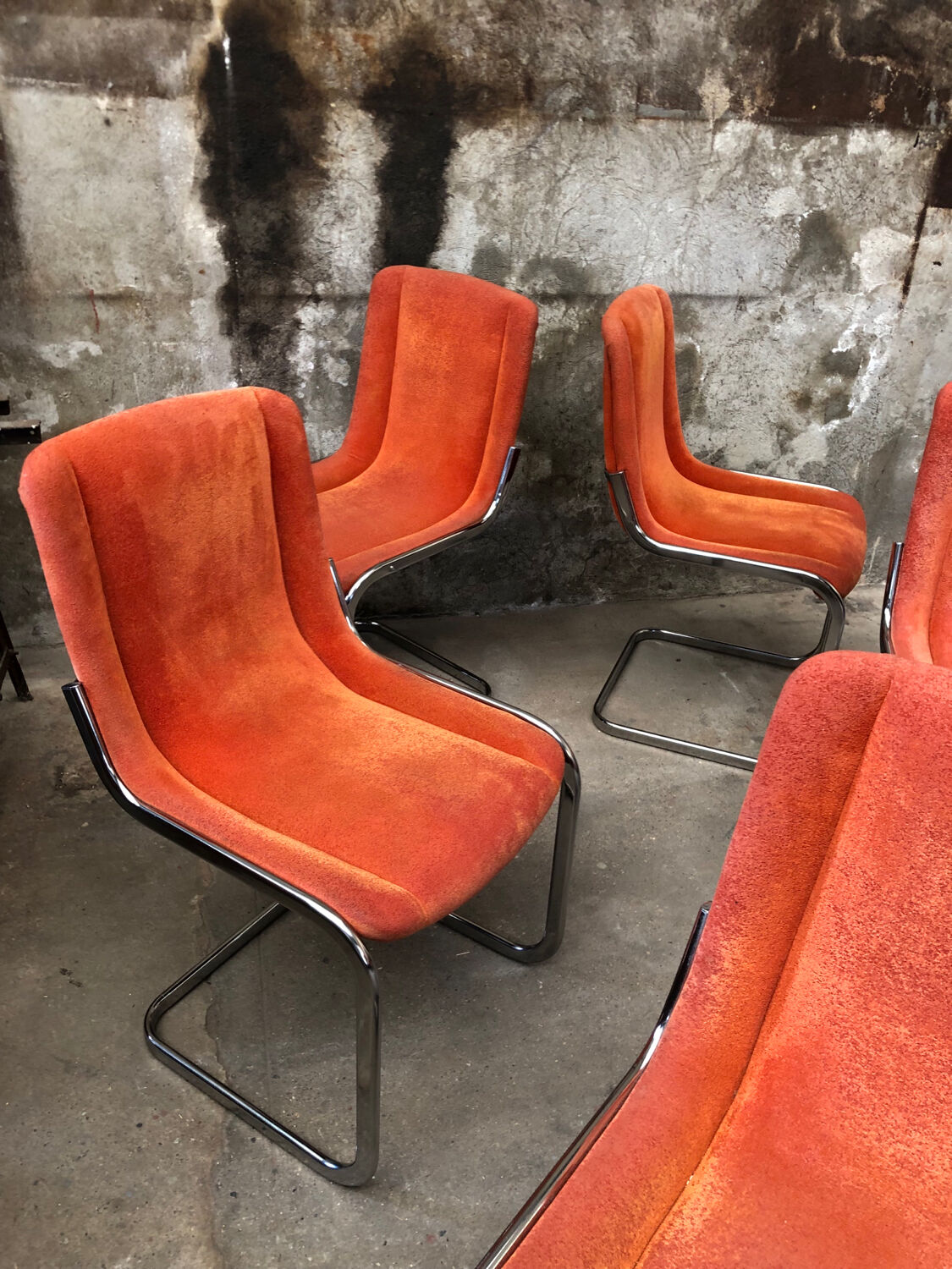 Vintage Willy Rizzo Chairs Circa 1970