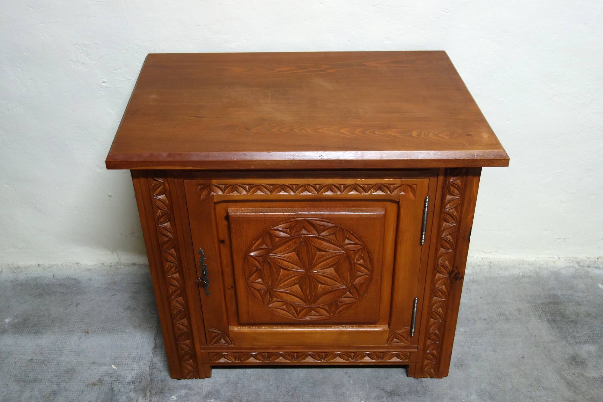 Carved wooden jam maker popular craft Hautes Alpes
