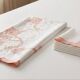 Art Deco table service from the 1930s: large rectangular tablecloth and 6 place settings.