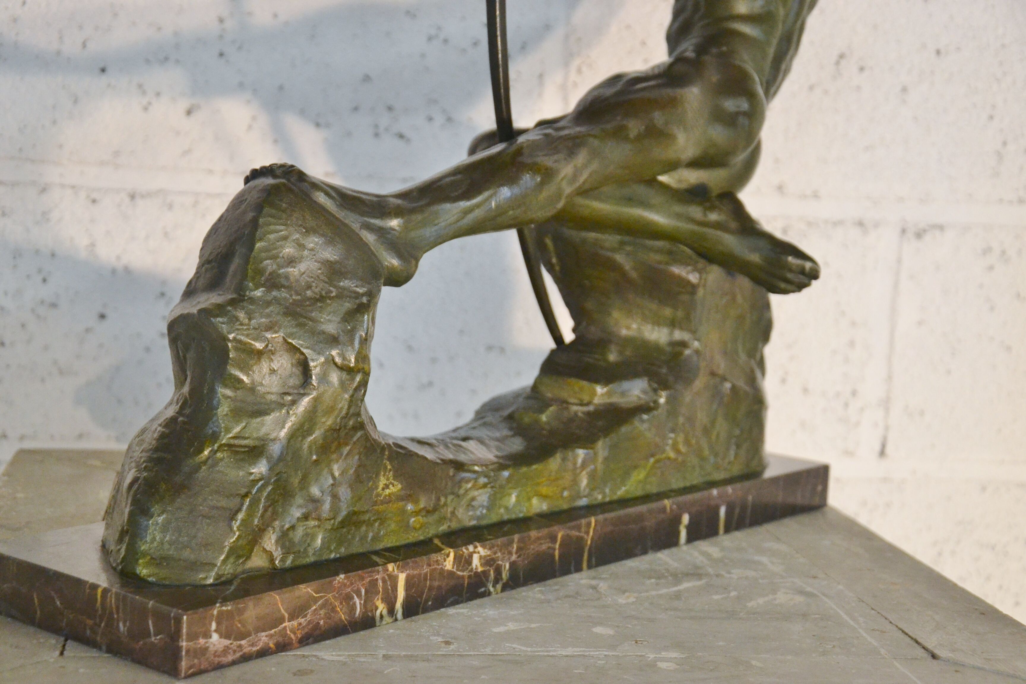 Sculpture en bronze art déco Victor Demanet (1895-1964) « archer »