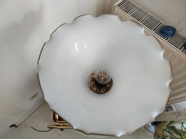 Tulip lamp in opaline - Art Deco -