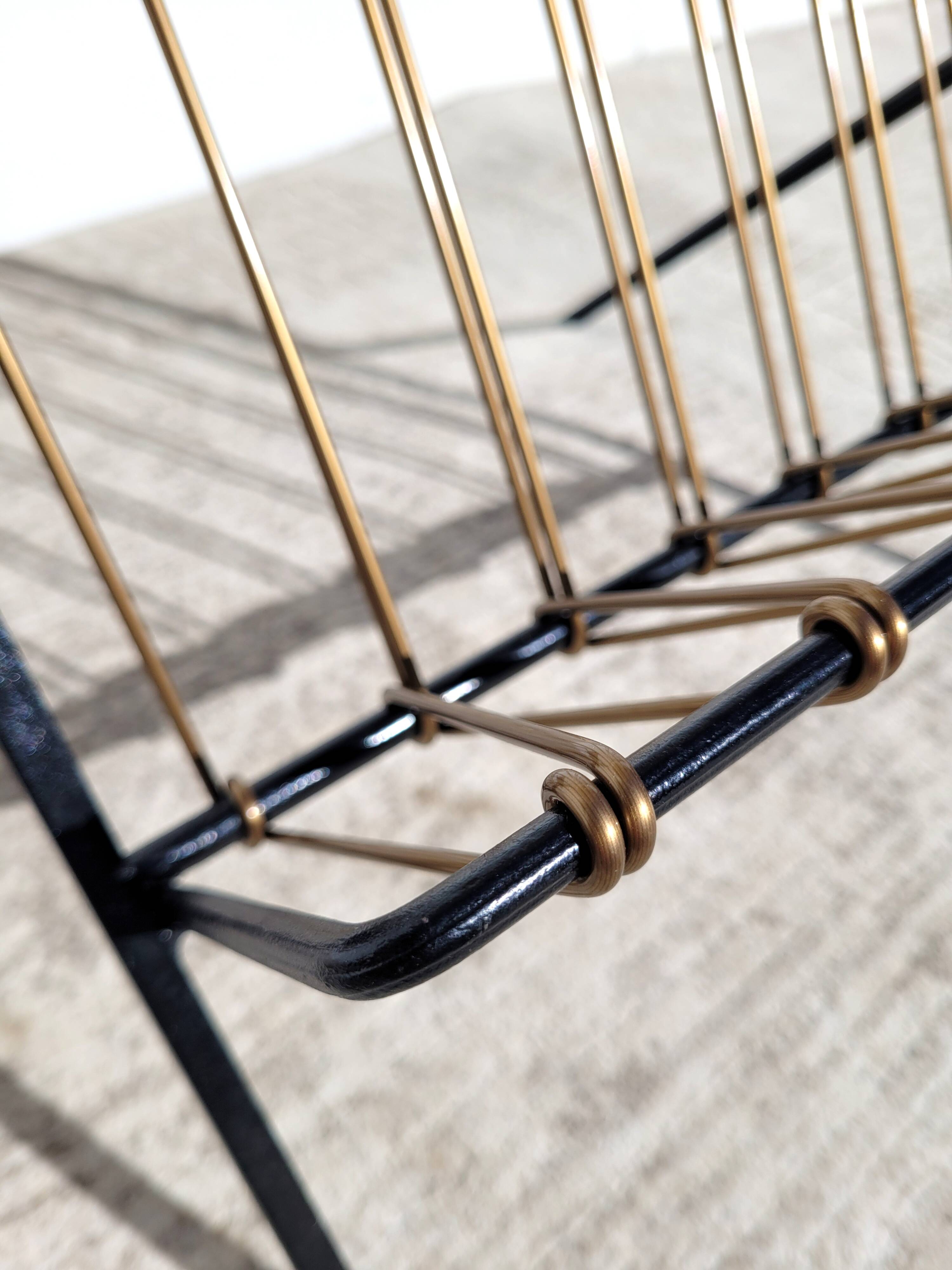 Scoubidou side table 1960 vintage saddle or end table