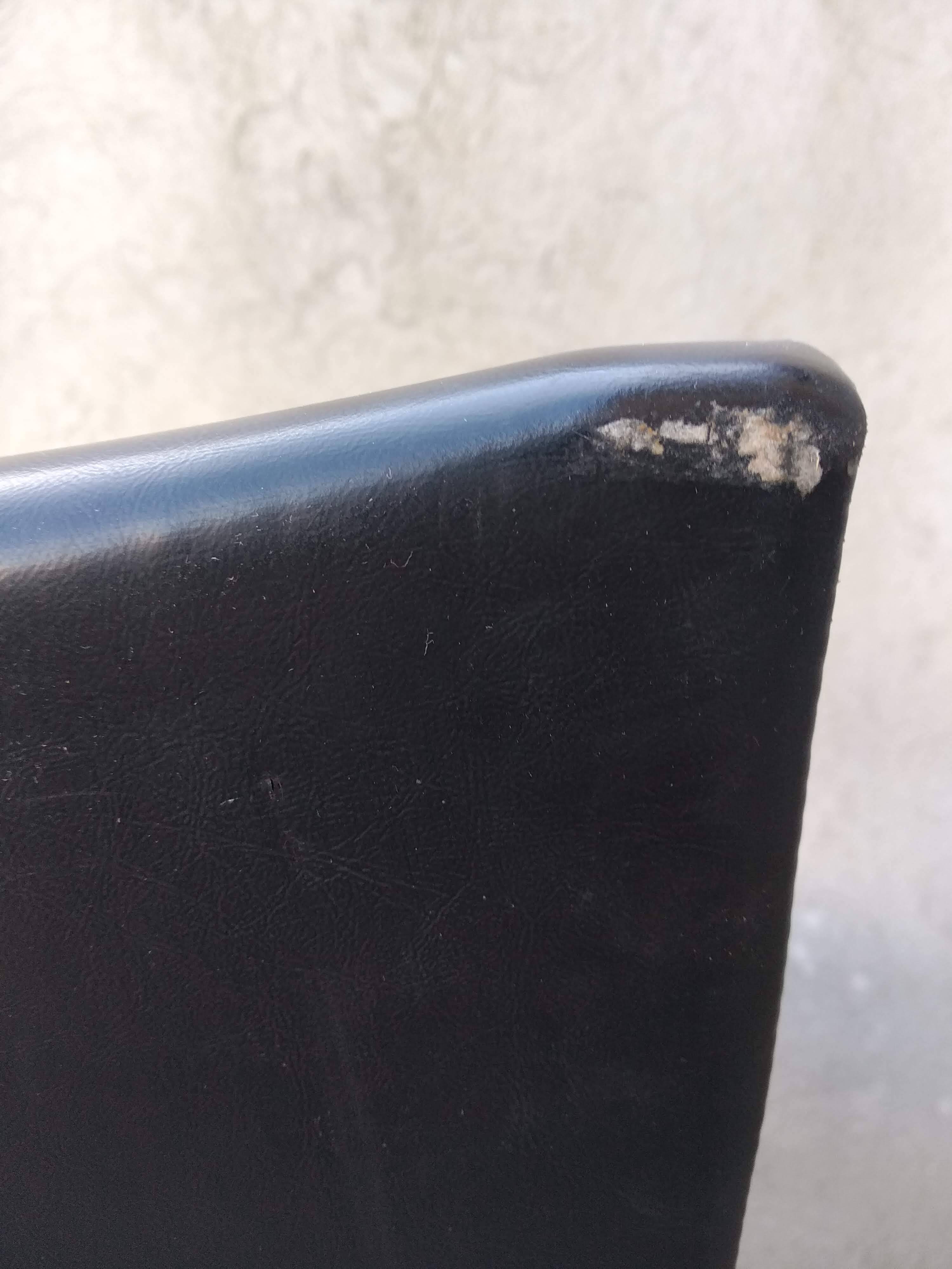 Faux leather office chair 1960s