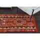 1970s Turkish Oushak Handmade Wool Cotton Orange Runner Rug 79x254