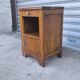 Art Deco bedside table in solid oak