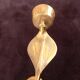2 large bronze snake cobra wall lights mid century decor candle holder