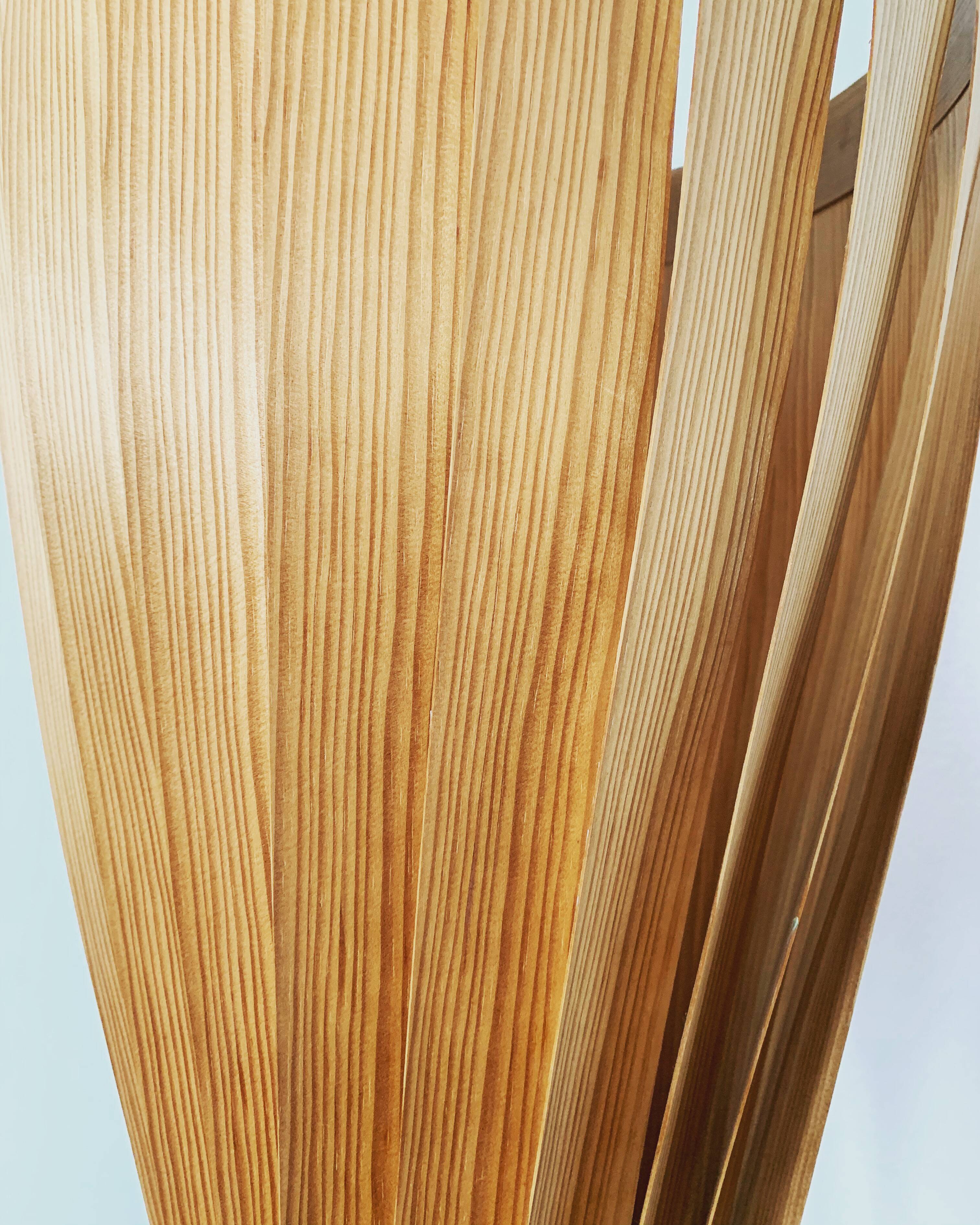 Swedish mid-century modern wooden floor lamp by Hans Agne Jakobsson