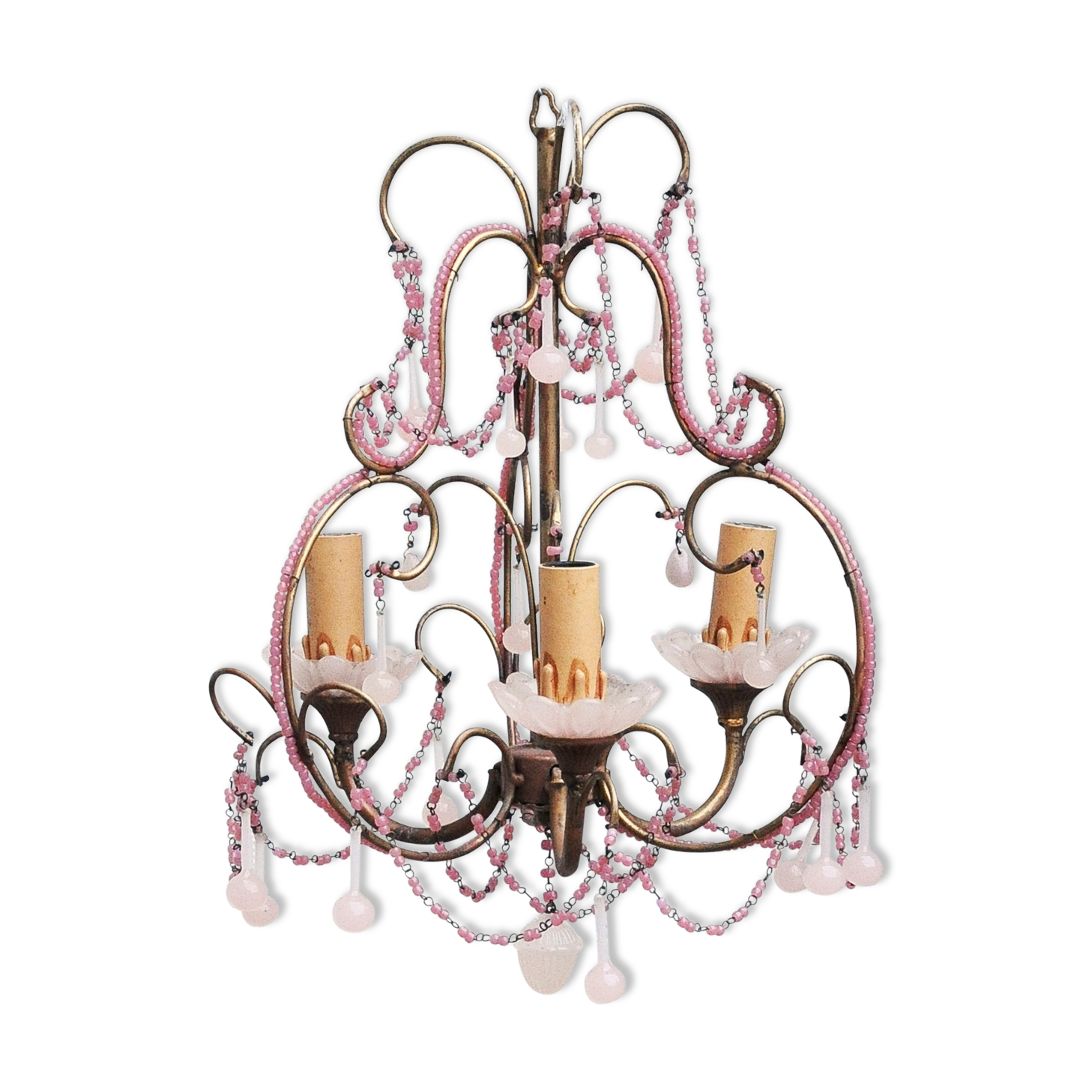 Lustre opaline rose