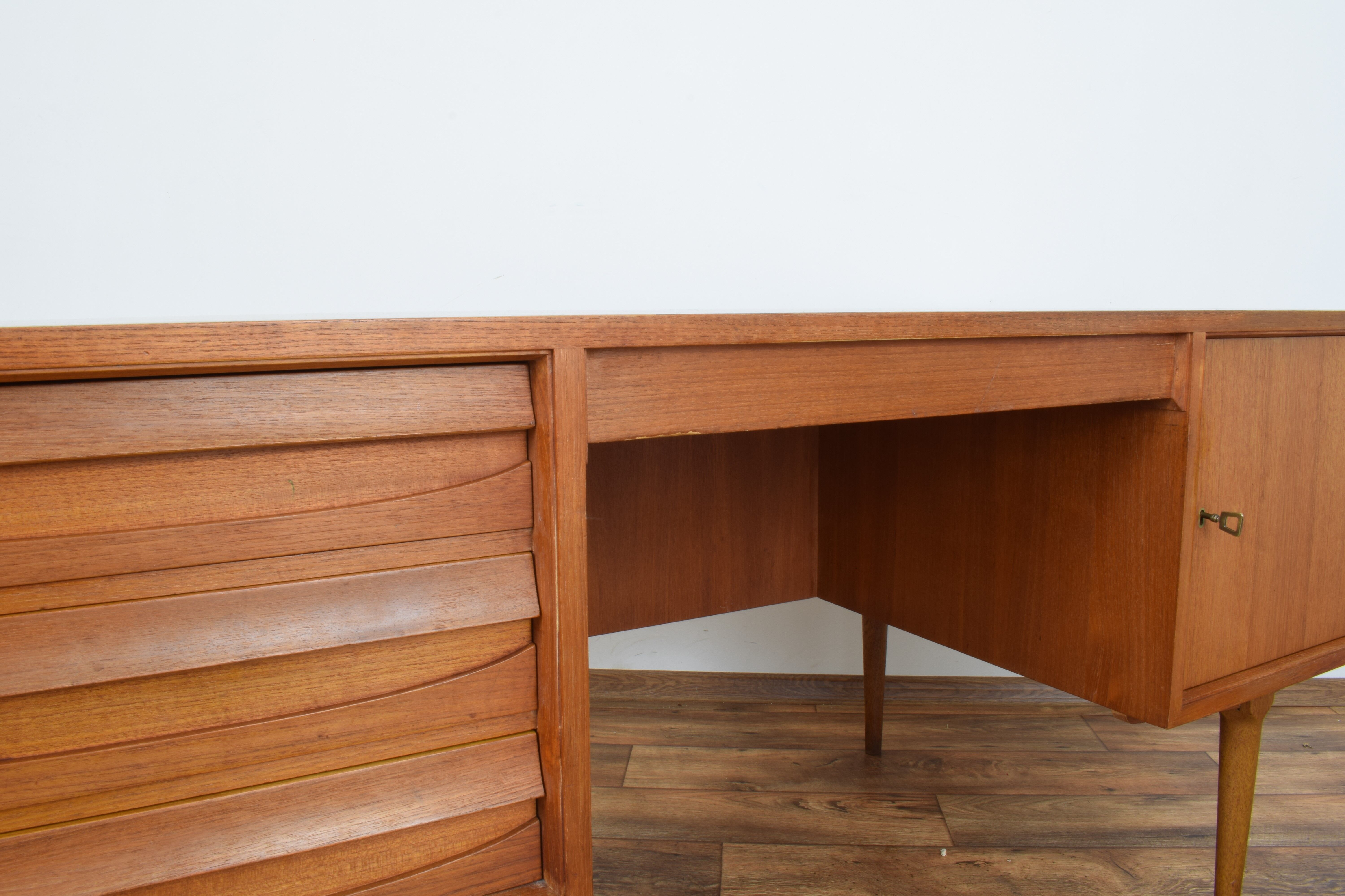 Mid-century Danish teak desk, 1960s