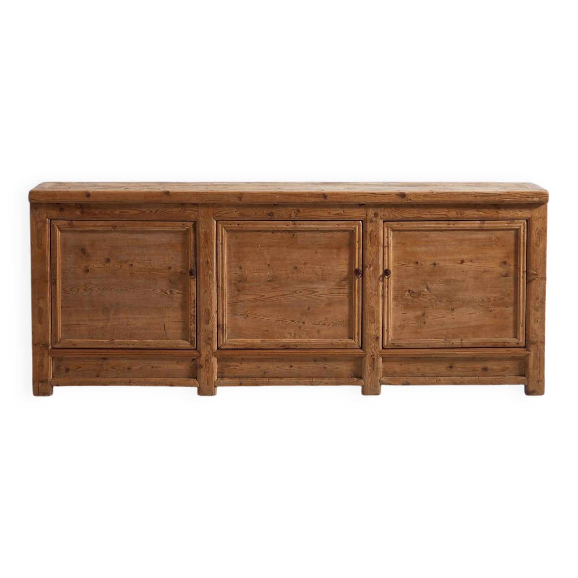 Antique wooden three-door sideboard (circa 1920)