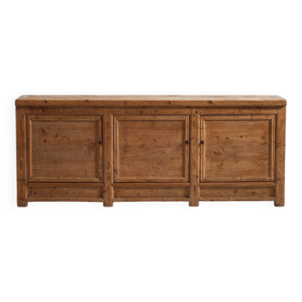 Antique wooden three-door sideboard (circa 1920)