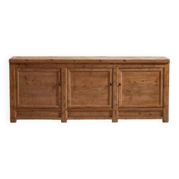 Antique wooden sideboard with three doors (circa 1920)
