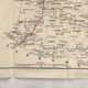 Vintage 1940 Occupied Zone Boundary Map