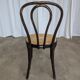 Set of 4 Mix&Match Thonet Style Dining Chairs / Black Bentwood Cane Chairs