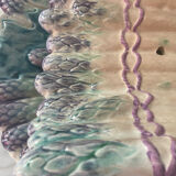 Antique majolica asparagus dish