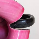 Bicolor pitcher of the Norman Potteries of Louviers 50s