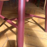 Chaise en bois, FDB Mobler J46 bordeaux