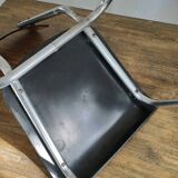 Jacques Hitier Chair 1950 Tubauto Red Bakelite Style Seat