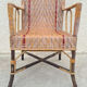 Rattan armchair "A la Girafe"